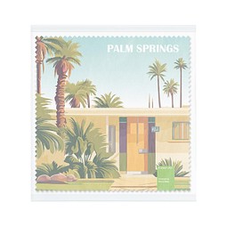 POLYCLEAN rPET Brillenputztuch 15x15 cm im Pergaminbeutel, weiss / individuell