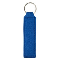 Filz Schlüsselanhänger Rechteck mit Schlüsselring, blau