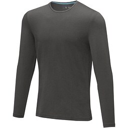 ELEVATE Herren Öko Langarmshirt Ponoka, storm grey, L