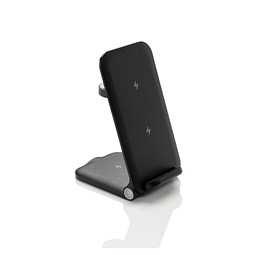 Powerpal 3-in-1 15W-Ladegerät aus RCS recyceltem Kunststoff, schwarz