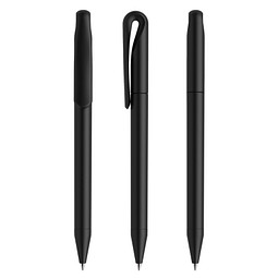 prodir® Drehkugelschreiber DS1 TMM Twist, blaue Mine, schwarz