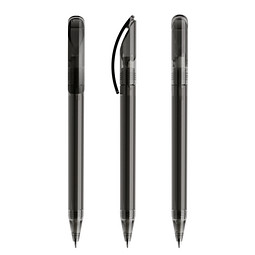 prodir® Drehkugelschreiber DS3 TTT Twist, blaue Mine, anthrazit