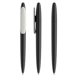 prodir® Drehkugelschreiber DS5 Soft Touch TRR Twist, blaue Mine, schwarz/weiß