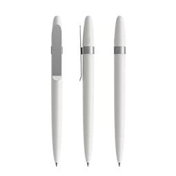 prodir DS5 TSM Twist Kugelschreiber, White-Silver satin finish