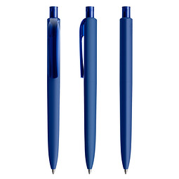prodir® Druckkugelschreiber DS8 Soft Touch PRR Push, blaue Mine, klassikblau