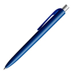 prodir® Kugelschreiber DS8 PPP Family, blaue Mine, marineblau/silber satiniert