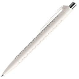 prodir® Kugelschreiber QS40 PMP Air, blaue Mine, weiß/silber poliert