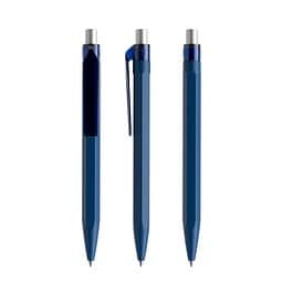 prodir QS50 PMT Push Kugelschreiber, Sodalite Blue-Silver satin finish