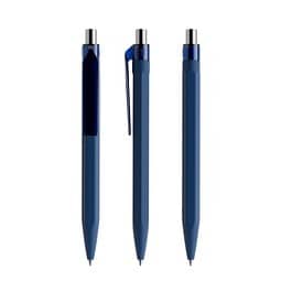 prodir QS50 Soft Touch PRT Push Kugelschreiber, Sodalite Blue-Silver chrome finish