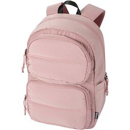 Puffer 15,6 GRS recycelter Laptoprucksack 18L, altrosa