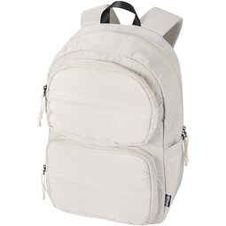 Puffer 15,6 GRS recycelter Laptoprucksack 18L, sandstone