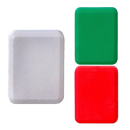 Radiergummi Rechteck, weiß