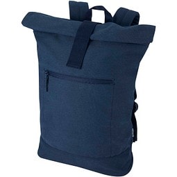 Recanvas 14” GRS recycelter Rolltop-Rucksack 16L, navy