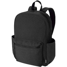Recanvas 15,6” GRS recycelter City-Rucksack 16L, schwarz