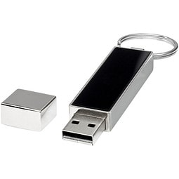 Rechteckiger Light Up USB Stick, weiss, 16GB