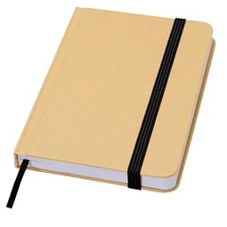 Reed A6 Hardcover Notizbuch, blanko, aus recyceltem Material, schwarz