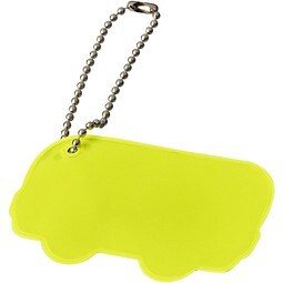 Reflektierender Anhänger in Busform, neongelb