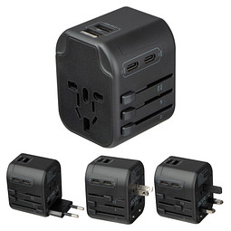 Reiseadapter Maracena,schwarz