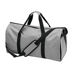 Reisetasche MILANO mit integriertem Kleidersack,grau, schwarz