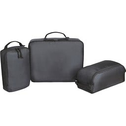 Renew AWARE™ rPET 3-teiliges Packing-Cube-Set, schwarz