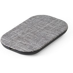 RENEWAL CHARGER. Schnelles 10W wireless Ladegerät aus recyceltem PET (100 % rPET), Grau