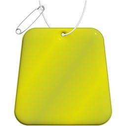 RFX™ H-09 Trapezförmiger reflektierender TPU-Anhänger, neongelb