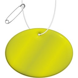 RFX™ H-12 Reflektierender, großer, runder Anhänger, neongelb