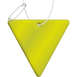 RFX™ H-12 reflektierender PVC-Anhänger Dreieck, neongelb