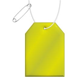 RFX™ H-12 Reflektierender Tag-PVC-Anhänger, neongelb