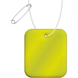 RFX™ H-20 rechteckiger reflektierender PVC-Anhänger XXL, neongelb