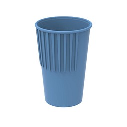 Riffel-Becher ToGo, 300 ml, behagliches blau