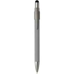 Rill RCS recycelter Kugelschreiber mit Stylus und Fidget Spinner (blaue Mine), grau