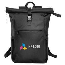 Rollup-Rucksack SIMPLE, schwarz