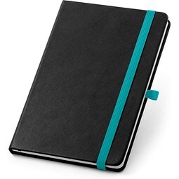 ROTH. A5 Notizbuch aus PU mit linerten Blättern, Hellblau