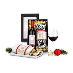 Geschenkset Rotwein & Stollen