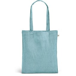 RYNEK. Tragetasche aus recycelter Baumwolle (70%), polyester (30% rPET) (140 g/m²), Hellblau