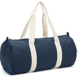 SAINT SPORT. Sporttasche aus recyceltem Baumwolle und recyceltem Polyester (380 g/m²), Blau
