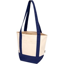 Sam 320 g/m² Mini-Tragetasche aus GRS recycelter Baumwolle, navy