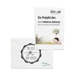 Samenpapier DIN A7, Thymian, 2-seit. Druck