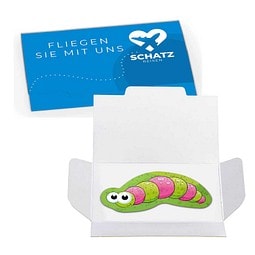 Samenpapier lustige Tierchen, Raupe Wanda, 1-seit. Druck
