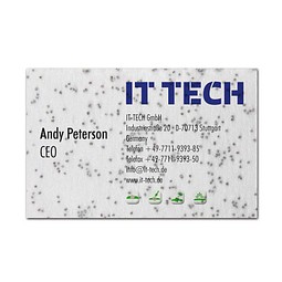 Samenpapier Visitenkarten, Blumenmischung, 1-seit. Druck