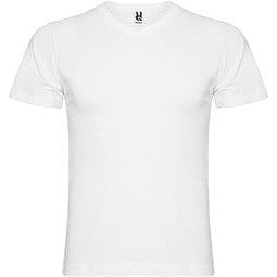 Samoyedo T-Shirt mit V-Ausschnitt für Herren, weiss, L