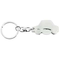 METMAXX® Schlüsselanhänger mit Chip, Race silber