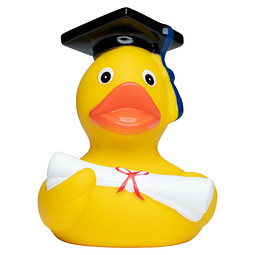 Schnabels® Bade-Ente Absolvent, bunt