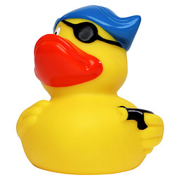 Schnabels® Bade-Ente Pirat mit Hut und Augenklappe, bunt