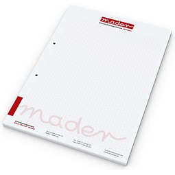 Schreibblock Bestseller, A4, 100 Blatt mit 2fach-Abheftlochung