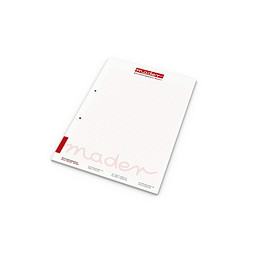 Geiger-Notes Schreibblock A4 Recycling weiß, 50 Blatt, inkl. Digitaldruck