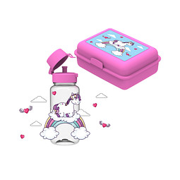 Schulset Kids, pink/transparent