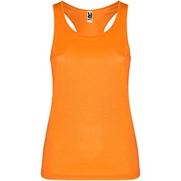 Schura Sport Top für Damen, Fluor Orange, M