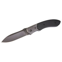 Schwarzwolf outdoor® YERGER Taschenmesser im Karbonlook